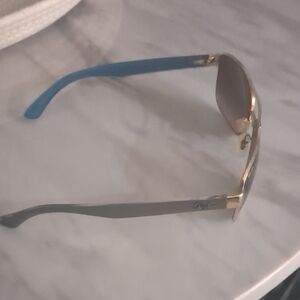 Gold and Blue Sunglasses